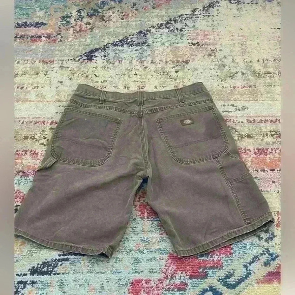 Vintage‎ Dickies Carpenter Cargo Relaxed Workwear Shorts W32 Brown - Picture 3 of 7